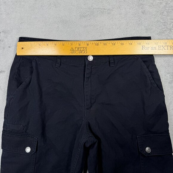 Harley Davidson Cargo Pants Mens 33" Black Grunge Gothic Punk Emo Bikercore Y2K - Picture 7 of 8